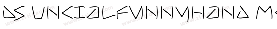 DS UncialFunnyHand Medium字体转换